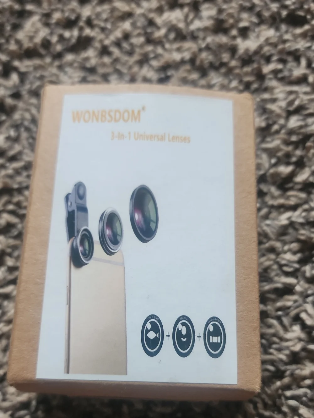3-in-1 Universal Camera Lens Kit - Gold